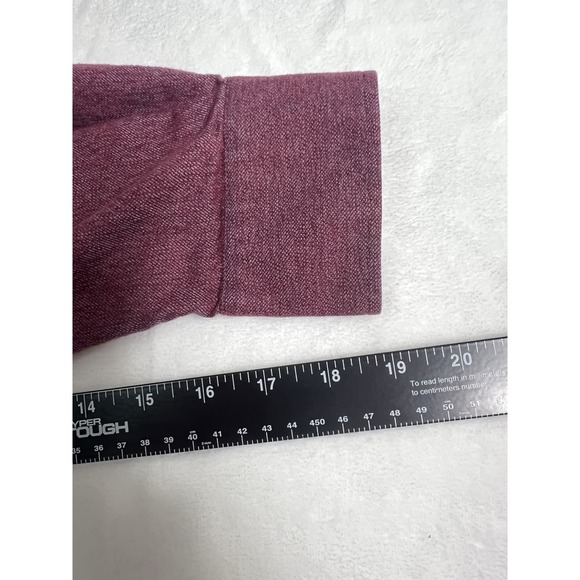 Georg Roth Woven Burgundy Long Sleeve Button-Up Shirt Spread Collar XL 43/44 - Picture 6 of 8